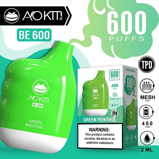 Aokit Be600 600 Puff Disposable Vape